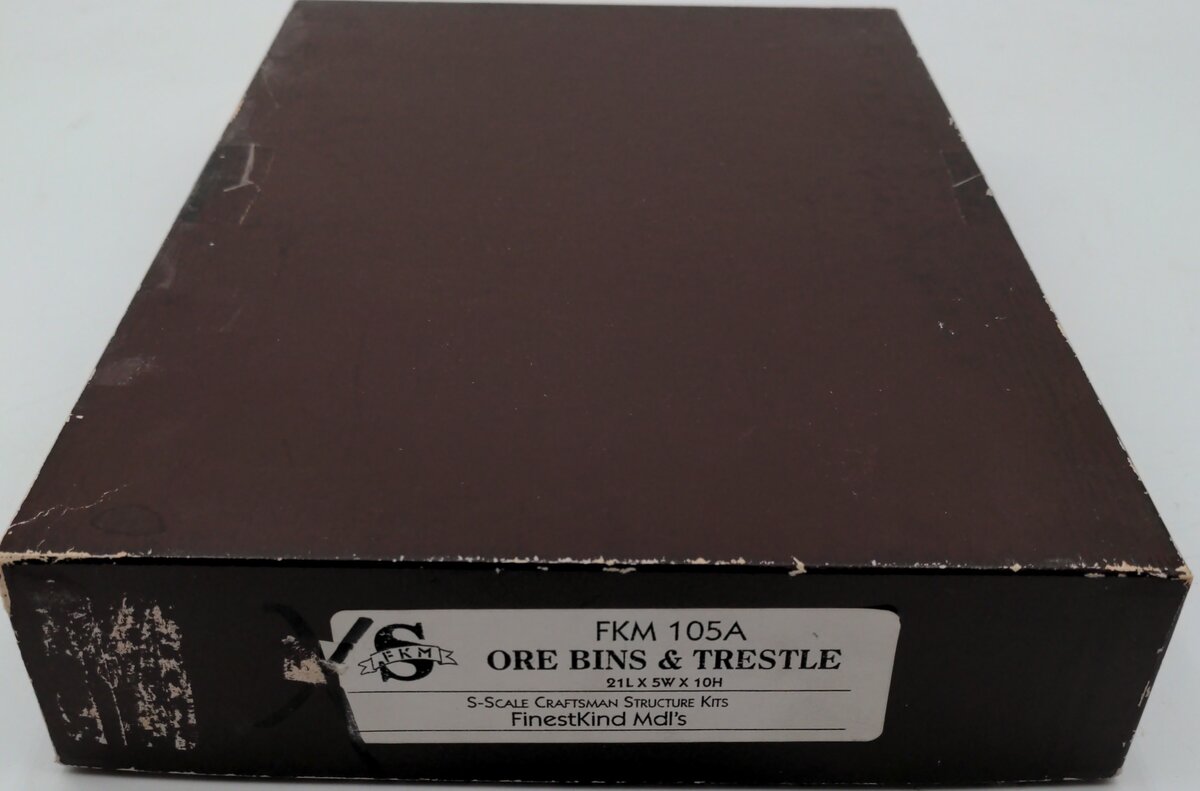 Finestkind Models 105A S Scale Ore Bins & Trestle Kit