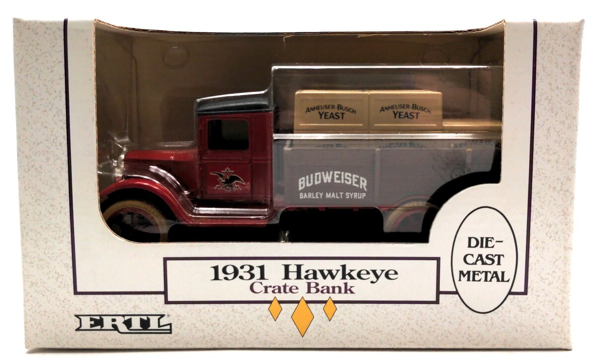 Ertl 2940 1/25 Scale 1931 Budweiser Hawkeye Crate Bank