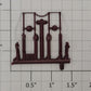 Athearn 67575 HO Maroon / White End Rail on Sprue