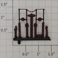 Athearn 67575 HO Maroon / White End Rail on Sprue