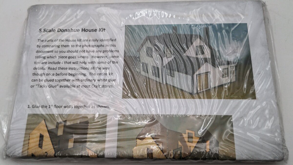 Perplexing Puzzles Plus S Scale Laser Cut Wood Donahue House Model Kit