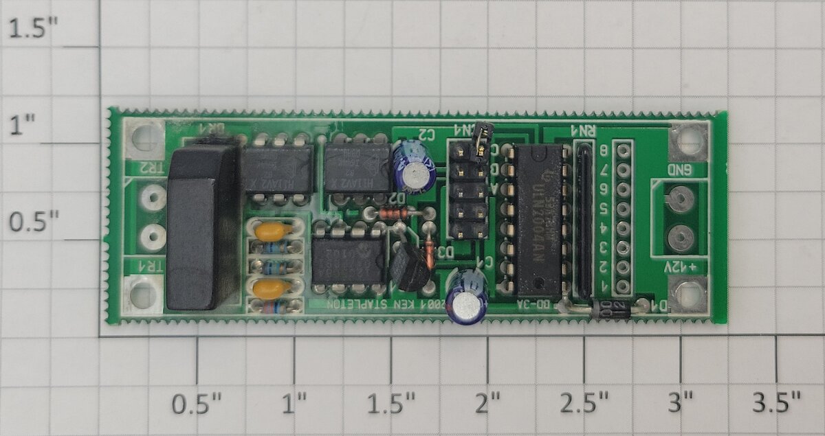 Ken Stapleton BD3A 2001 Version Block Occupancy Detector PCB Circuit Board