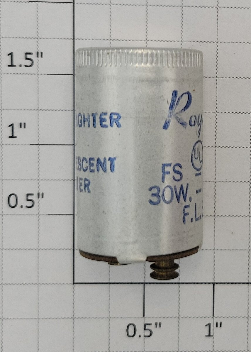 Acme 16-851 Royal FS-4 30-40 Watt Florescent Lamp Starter (Bag of 7)