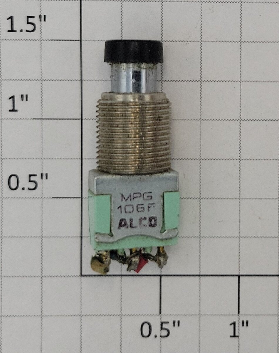 Alco Models MPG106F O Gauge T E Connectivity 6 Amp 125 Vac Pushbutton Switch