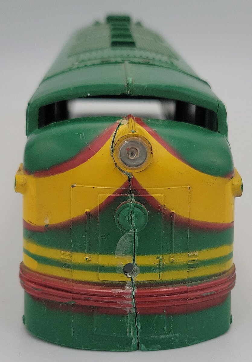 Marx 901-1 O Gauge Green and Yellow Western Pacific F-3 A-Unit Diesel Loco Shell