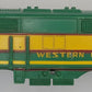 Marx 901-1 O Gauge Green and Yellow Western Pacific F-3 A-Unit Diesel Loco Shell