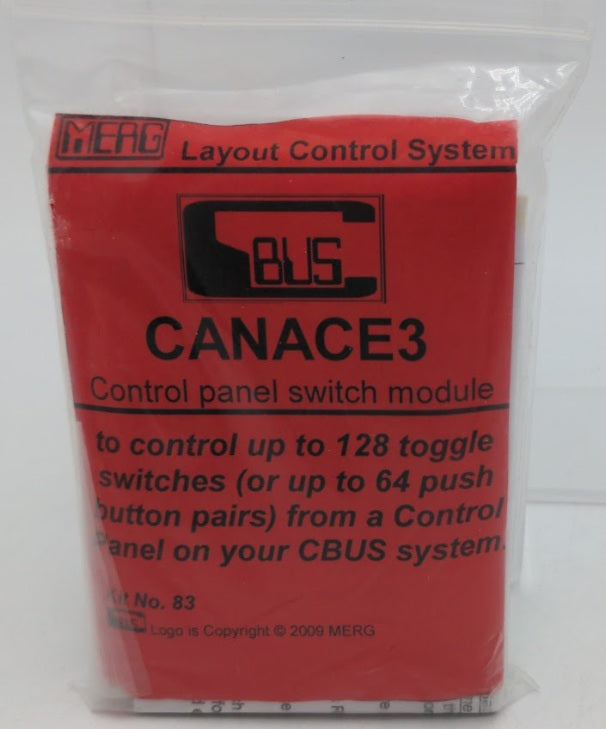 MERG 83 Canace3 Control Panel Switch to Control Up 128 Toggle Switche Module Kit