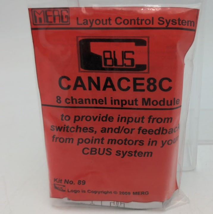 MERG 89 CBUS Canace8C 8Channel Input Module Layout Control System Kit
