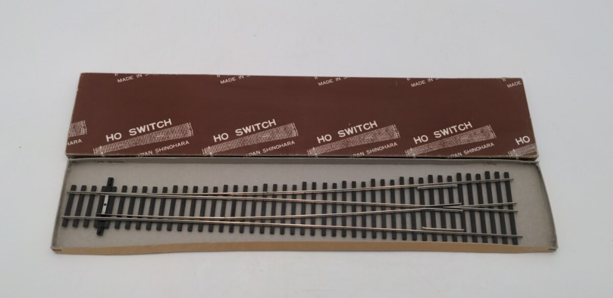 Shinohara Track 8 S Scale Left Hand Turnout Switch