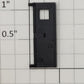 S-Helper 661-20-03-B Black Plastic Rear Door with Square Window