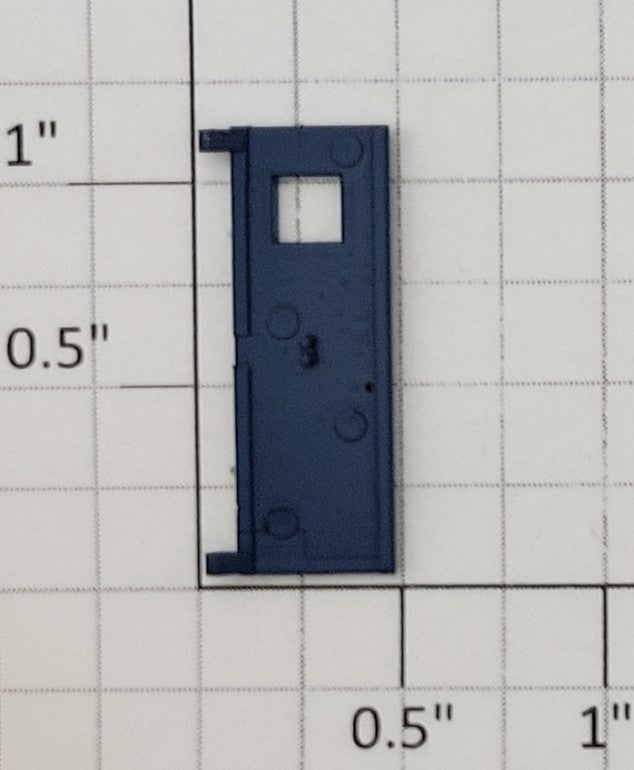 S-Helper 661-20-03-DB Dark Blue Plastic Rear Door with Square Window