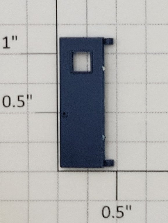 S-Helper 661-20-03-DB Dark Blue Plastic Rear Door with Square Window
