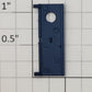 S-Helper 661-20-01-DB Dark Blue Plastic Rear Door with Round Window