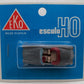 EKO 2010 HO Scale Gray Mercedes 190 SL Convertible Maroon Top & Beige Interior