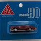 EKO 2010 HO Scale Maroon Mercedes 190 SL Convertible Gray Top and Interior