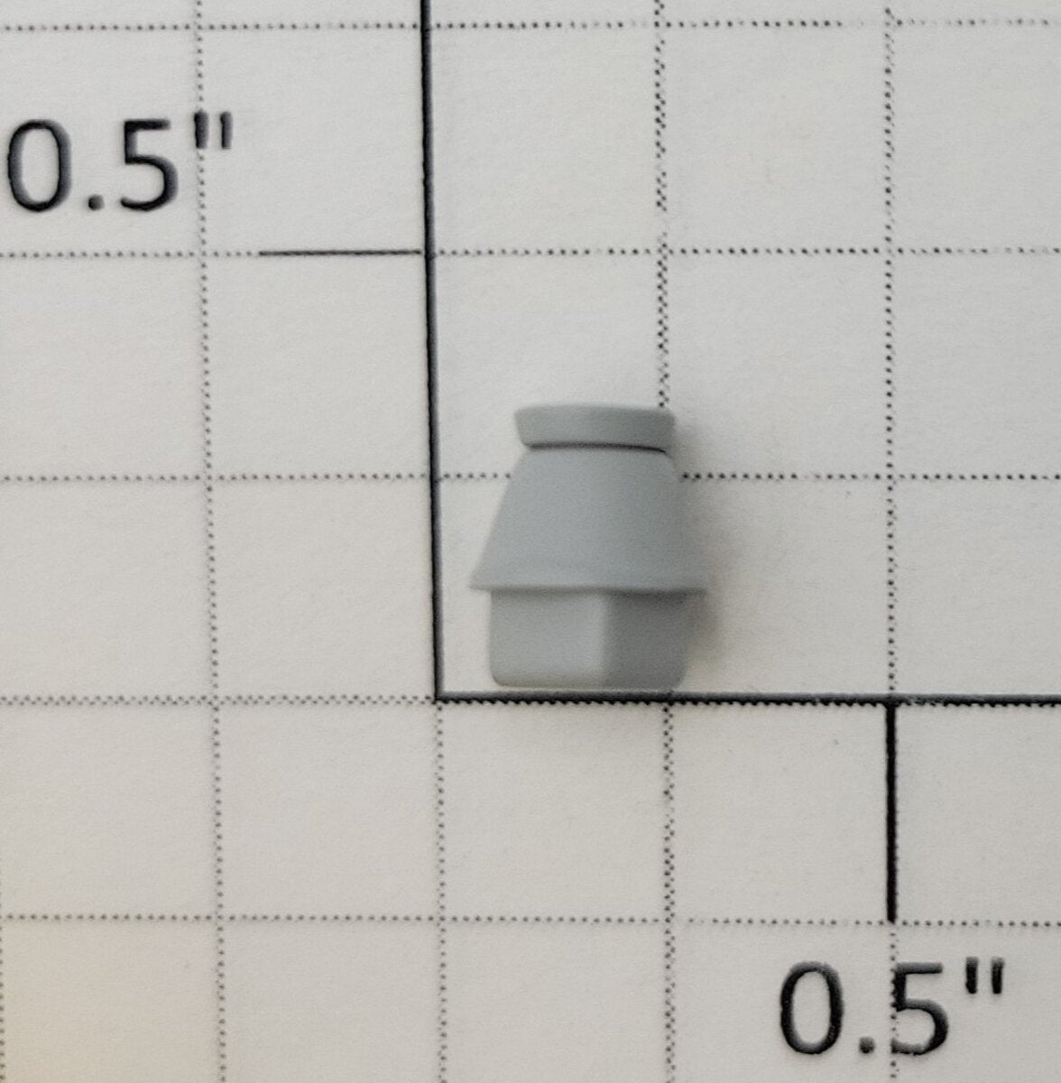 S-Helper 1493-02-03-G Assembled Gray Short Smoke Stack
