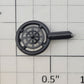 S-Helper 1278-06-12-B Black Plastic Hopper Brake Wheel