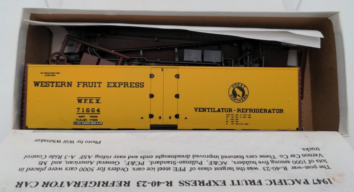 Pacific Rail 2315.3 S Scale Western Fruit Express Steel Ice Reefer #71664 Kit