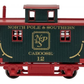 Bachmann 18410 HO North Pole & Southern Old-Time Bobber Caboose #12