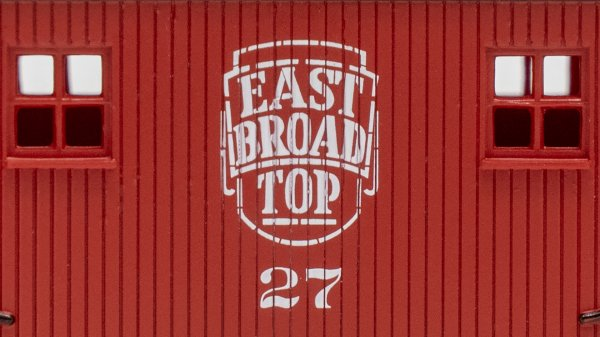 Bachmann 18411 HO East Broad Top Old-Time Bobber Caboose #28