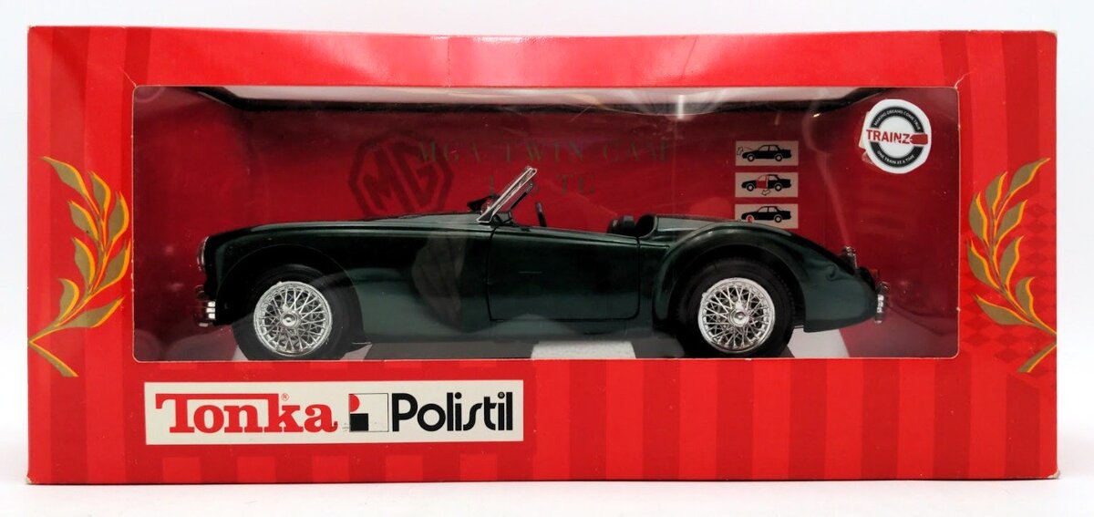 Tonka 16700 1:16 Scale Polistil TG Green MGA Twin Cam Die Cast Metal