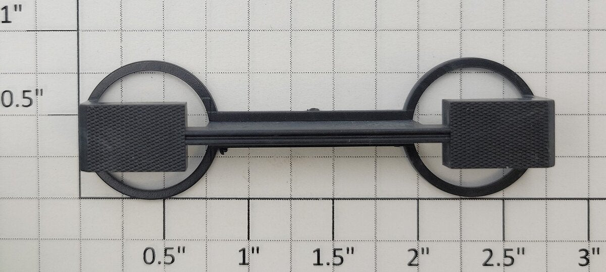 S-Helper 659-19-01 Dark Gray Plastic Uncoupler Plate
