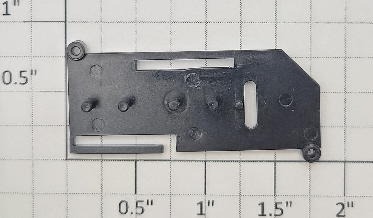 S-Helper 659-08-02 Black Plastic Left Slide Switch Plate