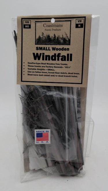 Coastmans Scenic Products HO / N Scale Small Wooden Windfall Kit