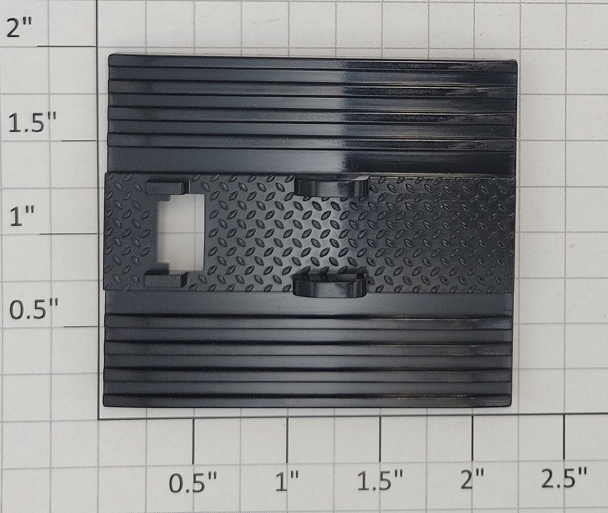 MTH HE-6100334-1 Premier Flat Car 48' Trailer Black Support Bracket w/o Shoe
