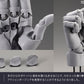 Kotobukiya AT035 Gray Men's Left Hand Model Plastic Model Kit