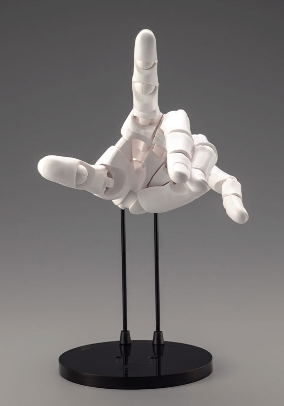 Kotobukiya AT036 White Men's Left Hand Model Plastic Model Kit