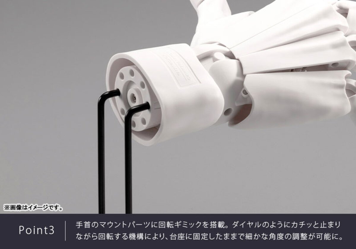 Kotobukiya AT036 White Men's Left Hand Model Plastic Model Kit