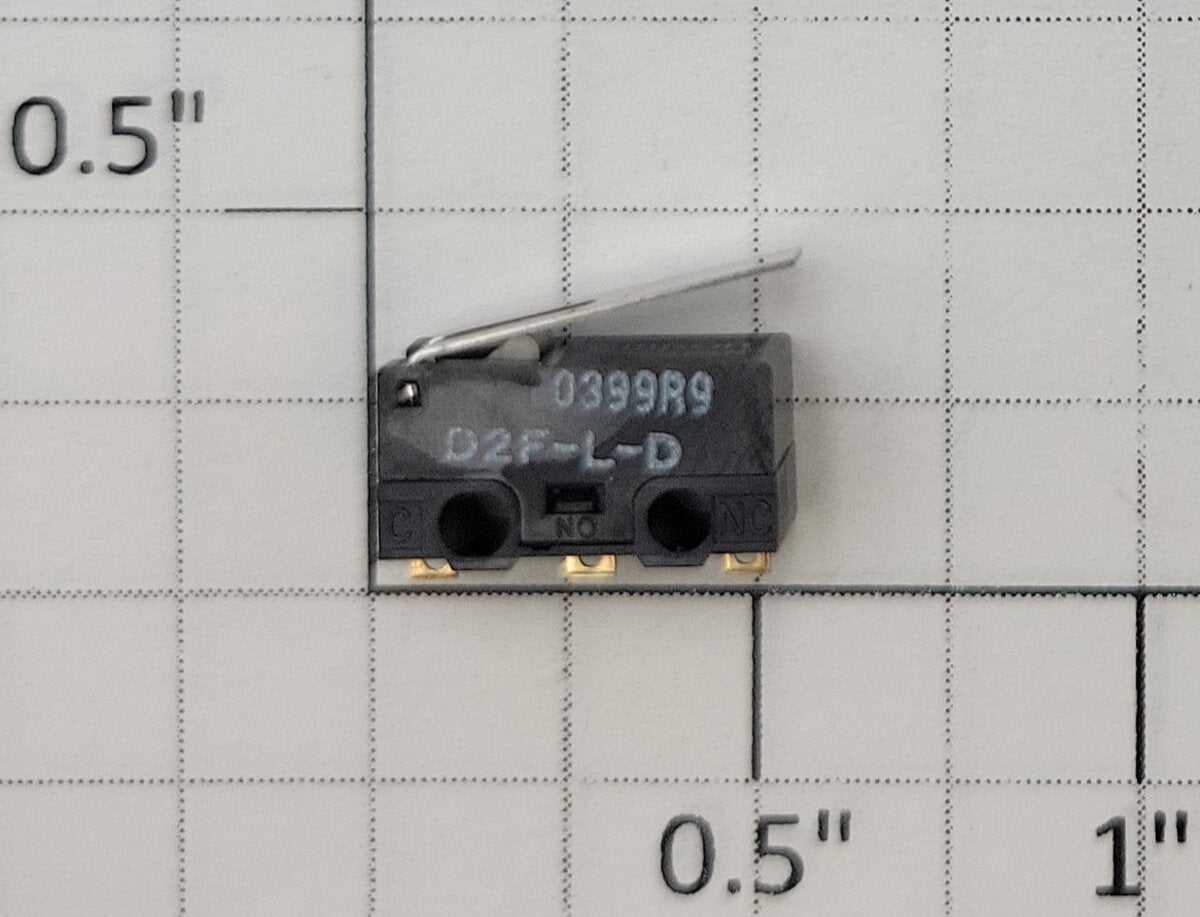 Omron D2F-LD Miniature SPDT 3 Amp Hinge Lever Soldered Cherry Terminal Switch