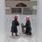 Lemax 62254 "A Hero's Reward" Firemen & Dog Polyresin Figurines Set of 2