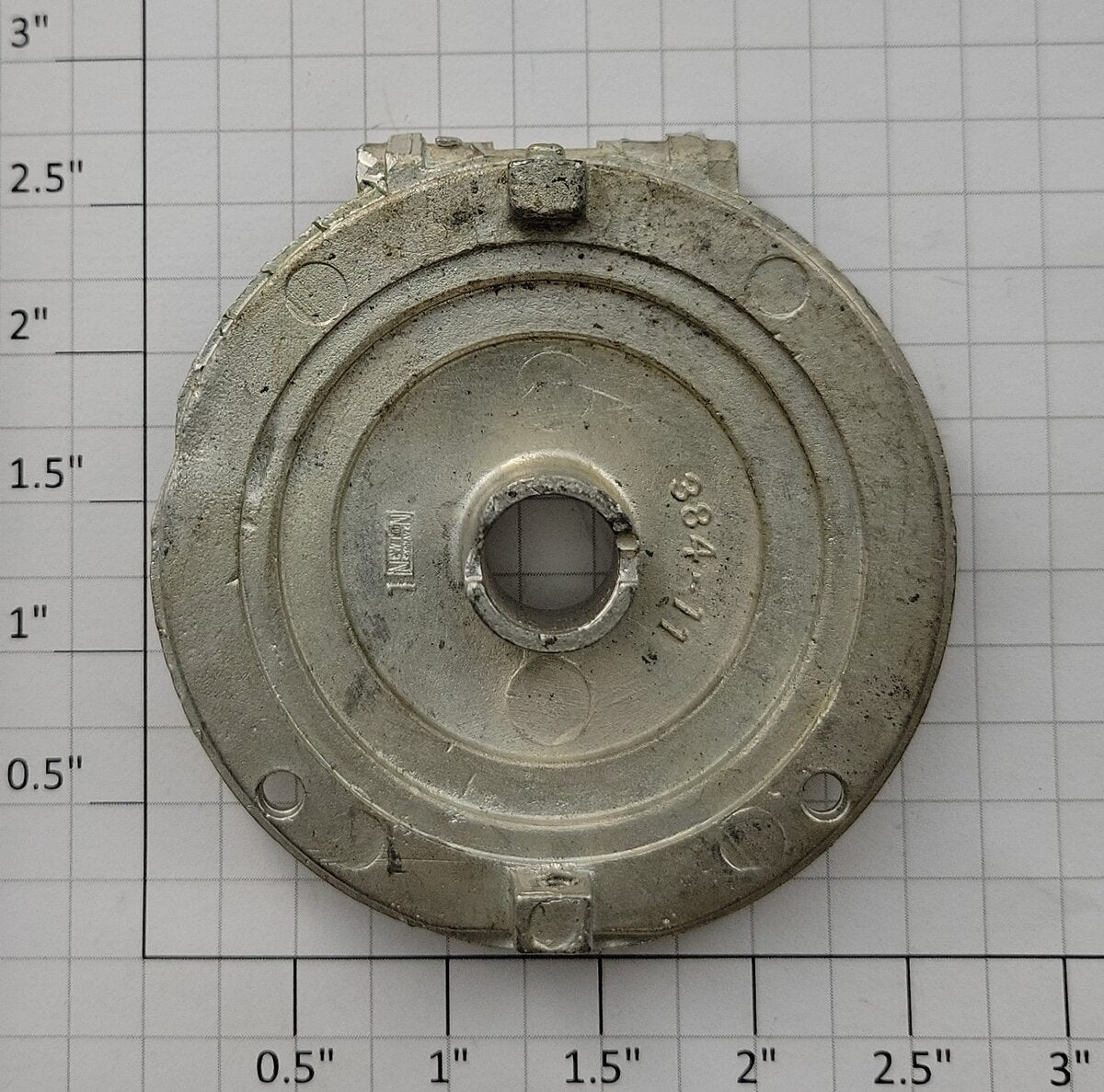 Lionel 384-11 Standard Gauge Unpainted Boiler Front-Damaged