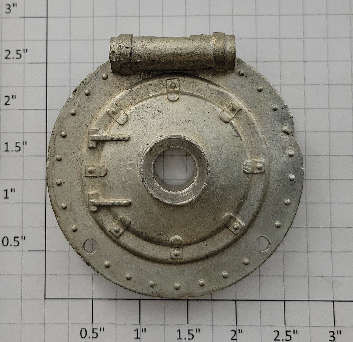 Lionel 384-11 Standard Gauge Unpainted Boiler Front-Damaged