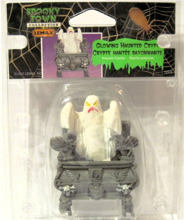 Lemax 72378 Spooky Town Ghost Halloween 2007 Glowing Haunted Crypt