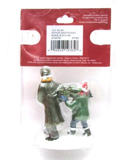 Acme 121 50 52 By St. Nicholas Square Dad Carrying Tree Hand Painted Figures