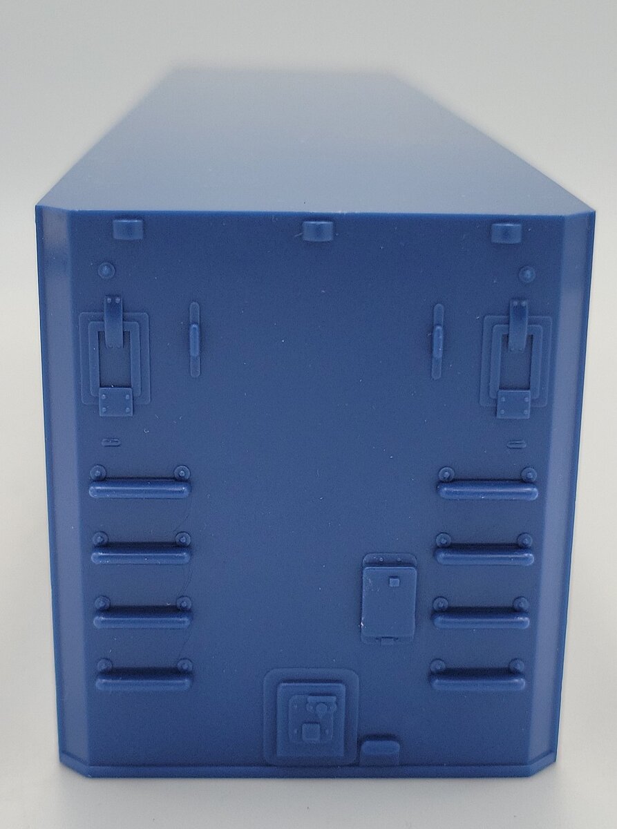 MTH 20-95102 O Gauge Premier Flat Car Blank Dark Blue 48' Trailer Top