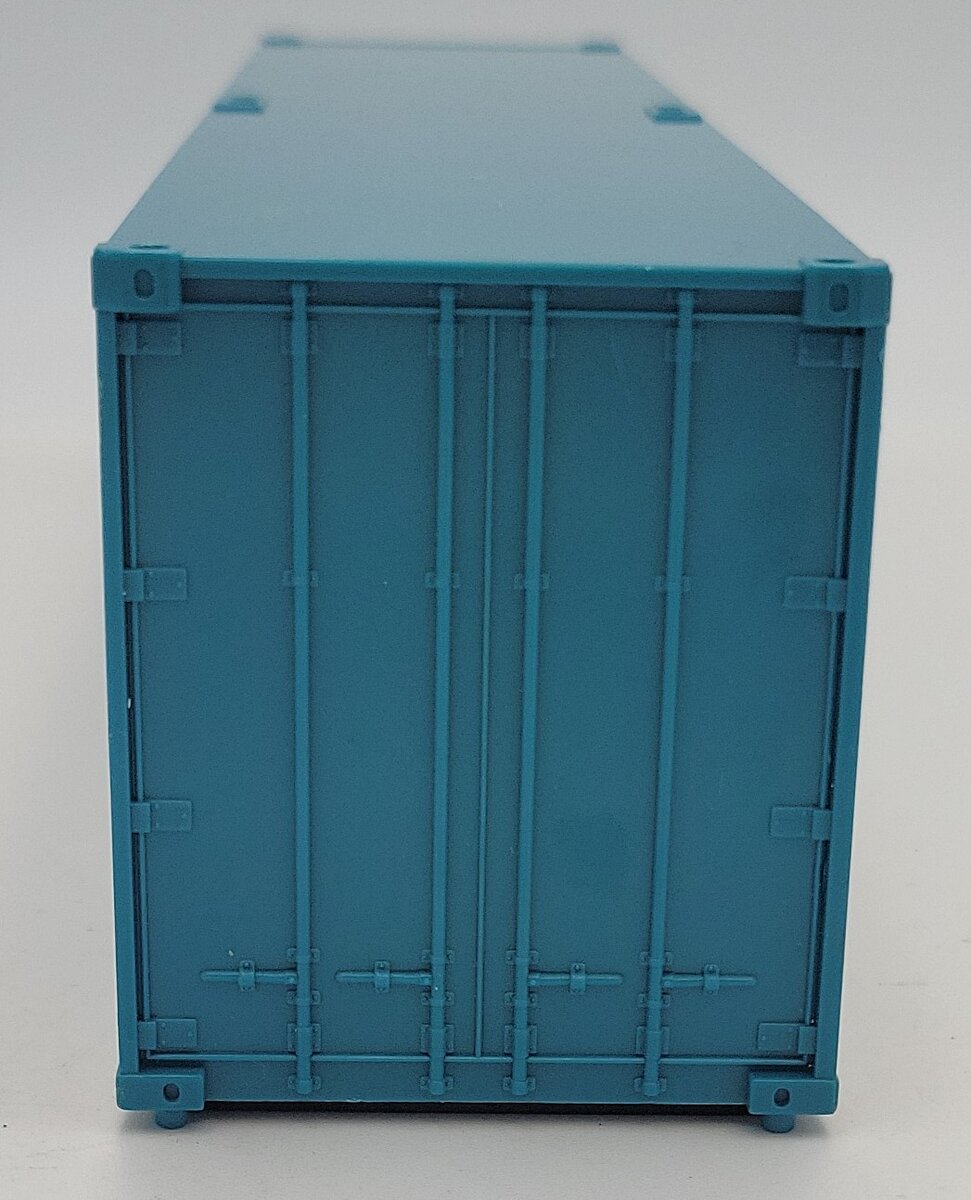 MTH 20-95100 O Gauge Premier 40' Blank Blue/Green Container with Black Floor