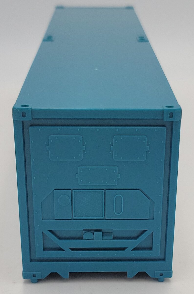 MTH 20-95100 O Gauge Premier 40' Blank Blue/Green Container with Black Floor