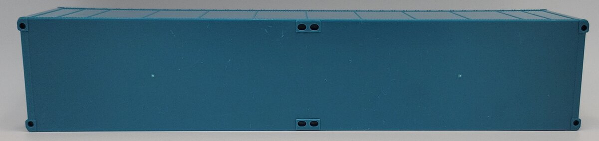 MTH 20-95100X O Gauge Premier 40' Blank Blue/Green Container w/ Black Floor