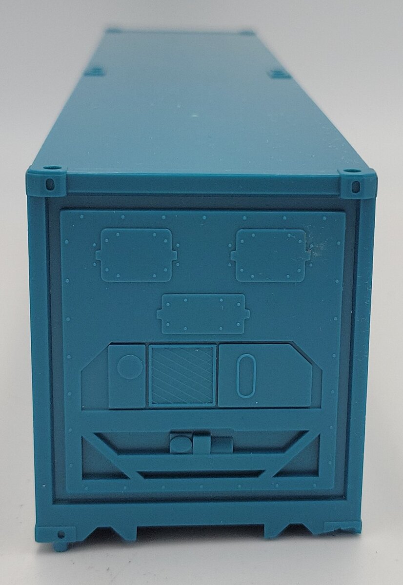 MTH 20-95100X O Gauge Premier 40' Blank Blue/Green Container w/ Black Floor