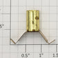 Lionel 3520-21 Bayonet Style Brass Lamp Socket with Mounting Bracket