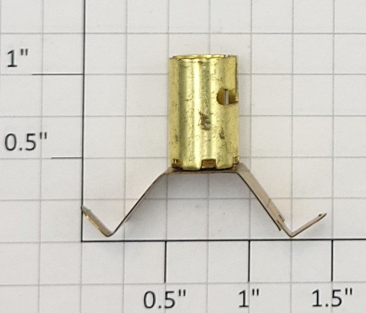 Lionel 3520-21 Bayonet Style Brass Lamp Socket with Mounting Bracket