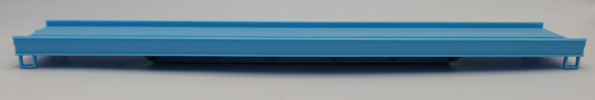 MTH 042402 Light Blue Flat Car Vehicle Ramp Floor w/ Underframe & Metal Plate