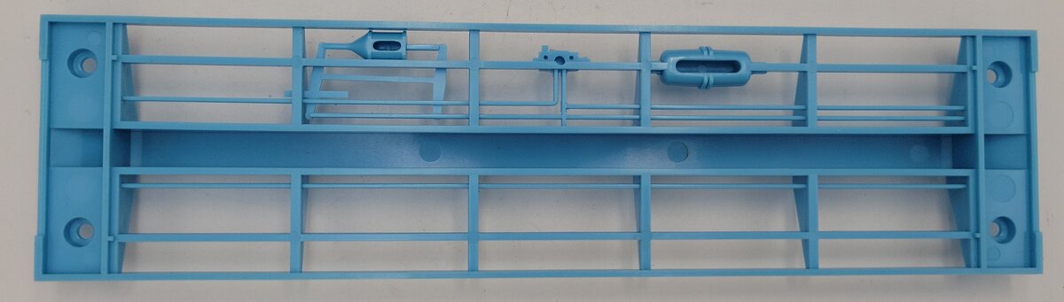 MTH 042403 O Gauge Light Blue Flat Car Vehicle Ramp Floor Underframe