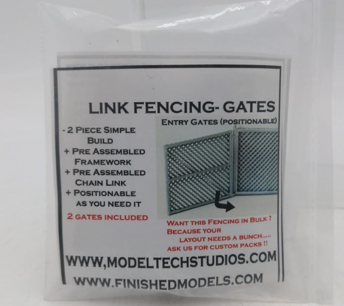Model Tech Studios O Scale Link Fencing Gates Kit (Pack of 2)