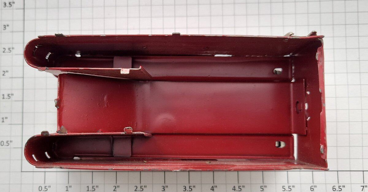 Lionel 264E-1 Prewar Tender Shell From 1935 Red Comet Engine Missing Trim