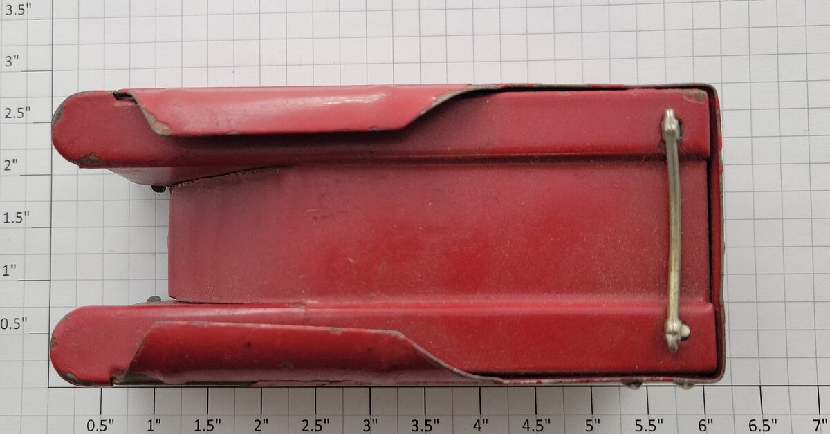 Lionel 264E-1 Prewar Tender Shell From 1935 Red Comet Engine Missing Trim